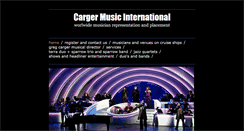 Desktop Screenshot of cargermusic.com